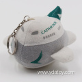 Plush airplane toy keychain